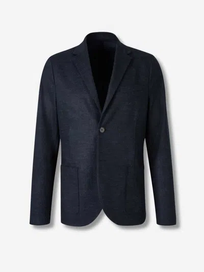 Harris Wharf London Single-button Patch-pocket Blazer In Blue