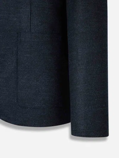Harris Wharf London Single-button Patch-pocket Blazer In Blue