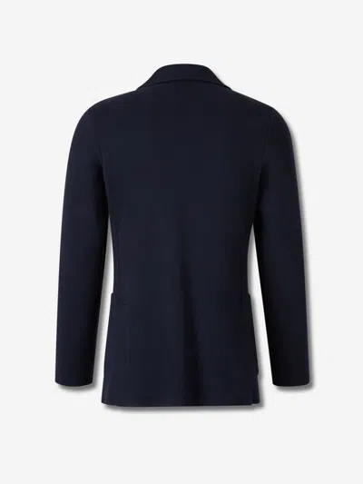 Lardini Single-breasted Virgin Wool Blazer In Blue