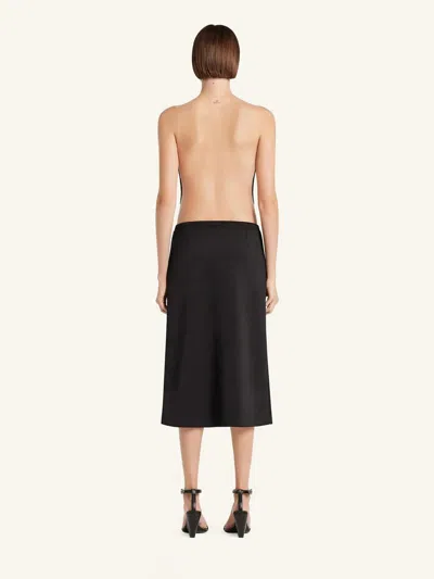Courrèges Illusion Mesh And Duchesse-satin Bodysuit In Neutral