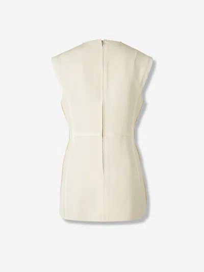 Jil Sander Round-neck Sleeveless Top In Neutral