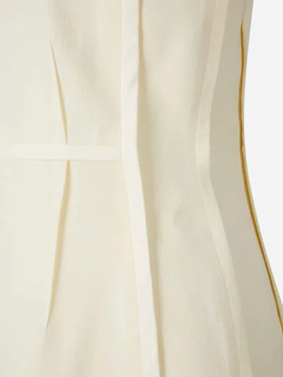 Jil Sander Round-neck Sleeveless Top In Neutral