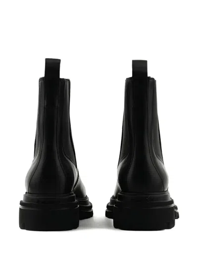 Hogan Ankle Chelsea Boots Chunky Sole In Black