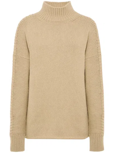 Malo Turtleneck Ribbed Sweater In Gray