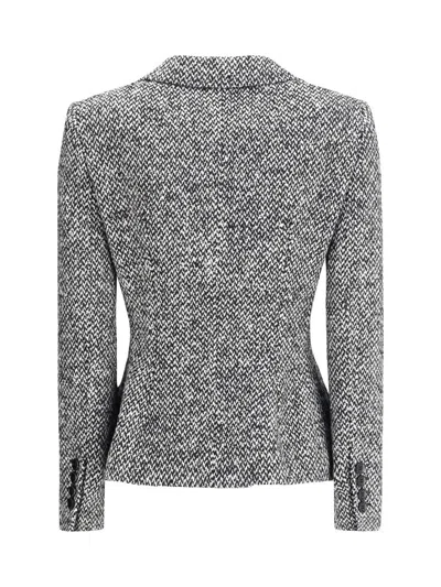 Dolce & Gabbana Women Wool Blazer In Gray