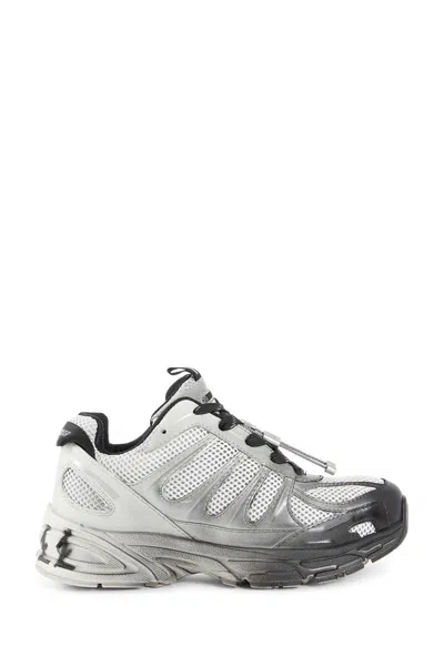 44 Label Group Mesh-panel Lace-up Sneakers In Gray