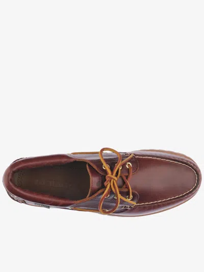 Sebago Mocasssino Acadia Premium Bordeaux In Brown
