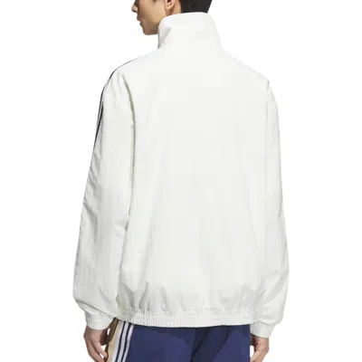 Adidas Originals Firebird Adicolor Zip-up Sweatshirt In White
