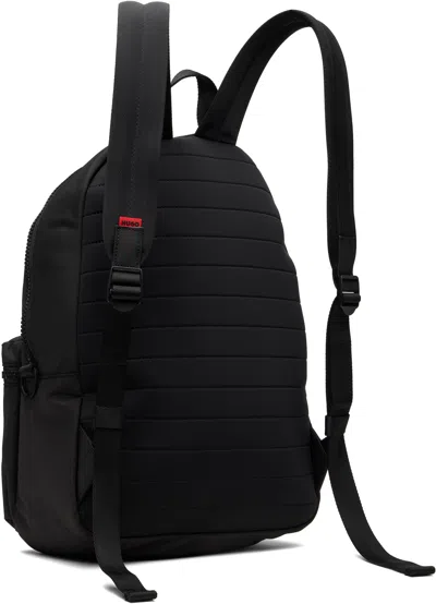 Hugo Boss Black Logo Patch Backpack In Black