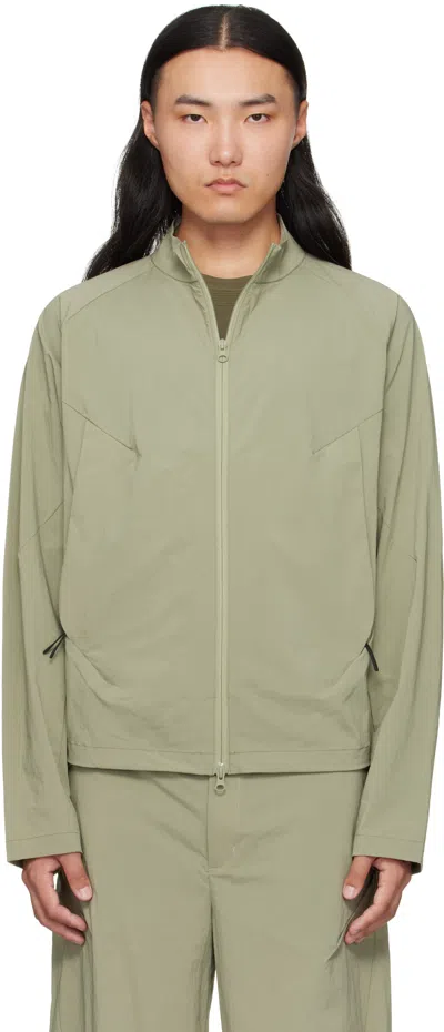 J Eongl I Green Softshell Slash Jacket In Green