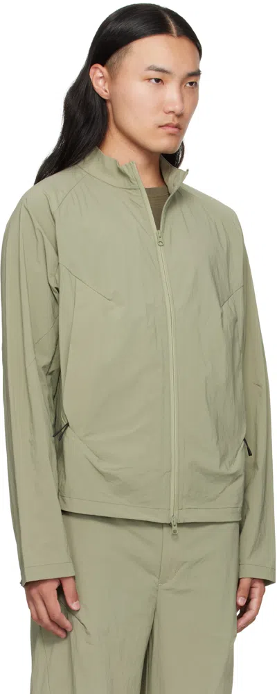 J Eongl I Green Softshell Slash Jacket In Green