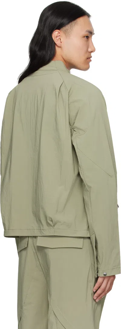 J Eongl I Green Softshell Slash Jacket In Green