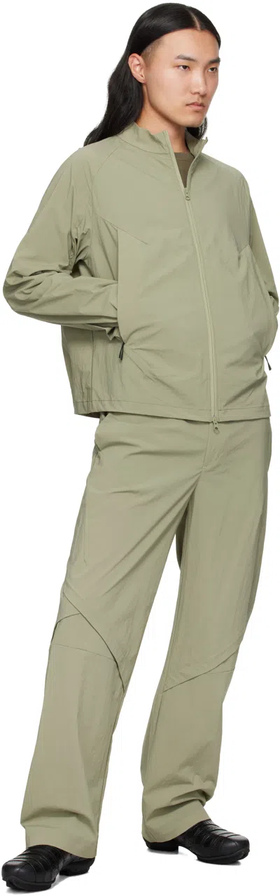 J Eongl I Green Softshell Slash Jacket In Green