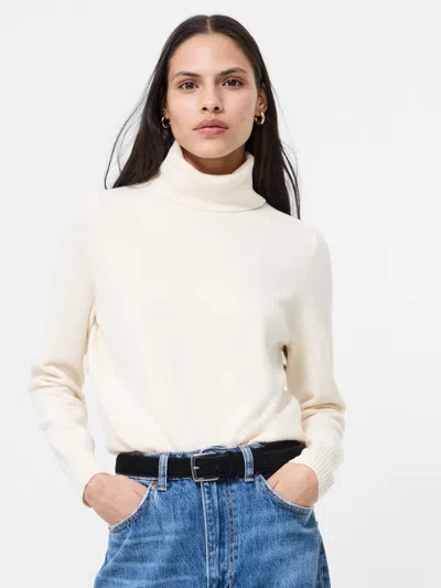 French Connection Babysoft Turtleneck Sweater  Knitwear In White