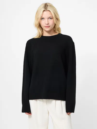 French Connection Crewneck Pullover Sweater In Black