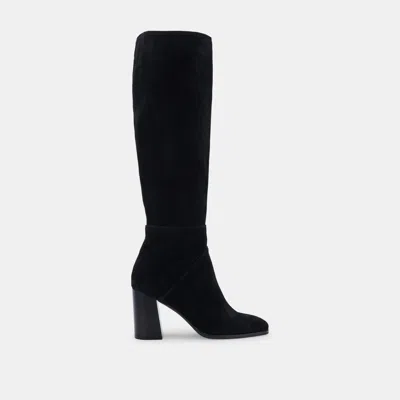 Dolce Vita Fynn Boots Black Suede In Black