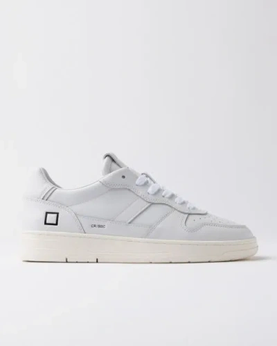 Date Court 2.0 Leather Sneakers In White