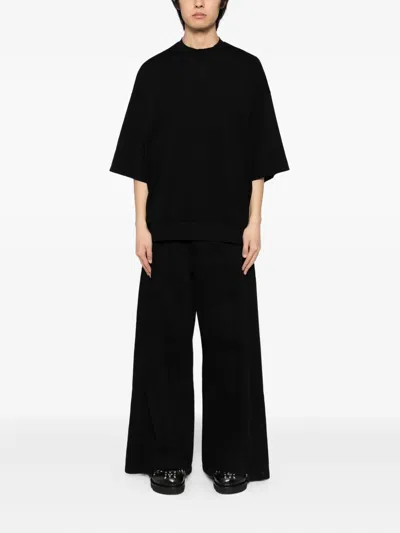 Devoa Cotton T-shirt In Black