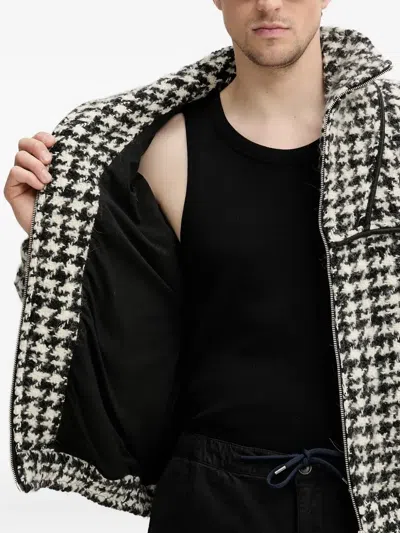 Iro Houndstooth Zip-front Jacket In Multi