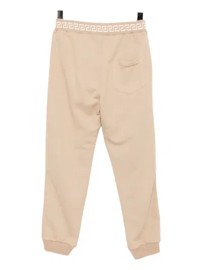 Versace Greca Track Pants In Neutral