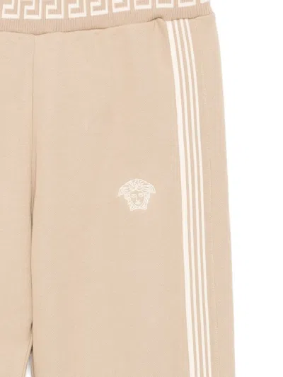 Versace Greca Track Pants In Neutral