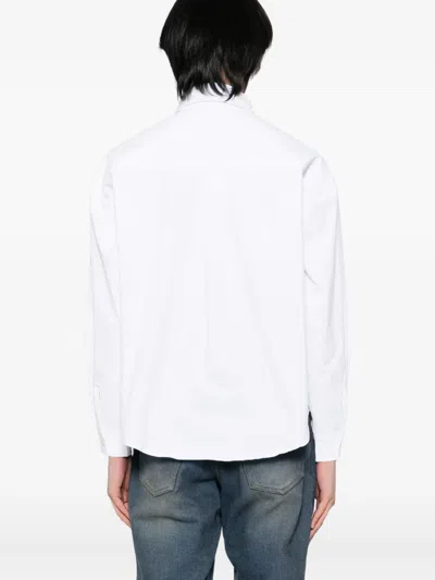 Juntae Kim Floral-embroidered Shirt In White