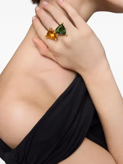 三角形矿石戒指