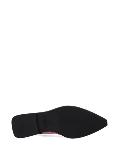 Copenhagen Slingback Pointed-toe Ballet Flats In Red