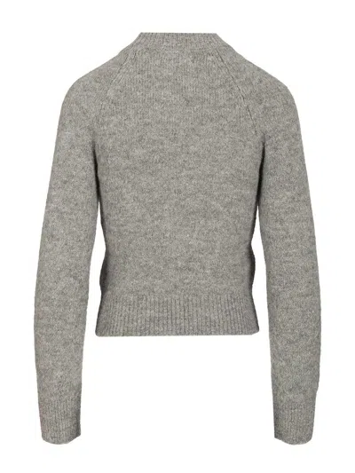Dries Van Noten 09320-texas 2709 Crewneck Sweater Knitwear Grey In Gray