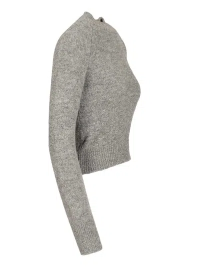 Dries Van Noten 09320-texas 2709 Crewneck Sweater Knitwear Grey In Gray