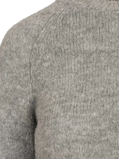 Dries Van Noten 09320-texas 2709 Crewneck Sweater Knitwear Grey In Gray