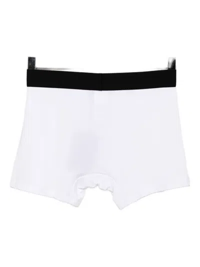 Versace Logo-waistband Briefs In White