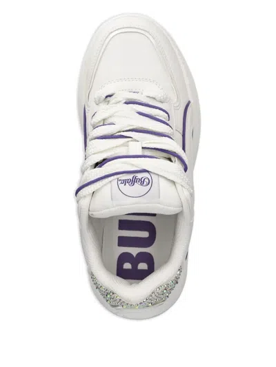 Buffalo Embellished Platform Sneakers In White
