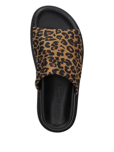 Copenhagen Leopard-print Sandals In Black