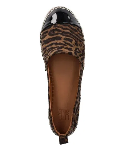 Billi Bi Leopard-print Espadrilles In Brown