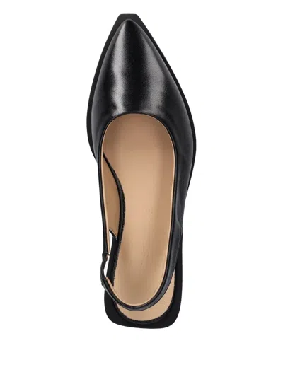 Copenhagen Slingback Pointed-toe Ballet Flats In Black