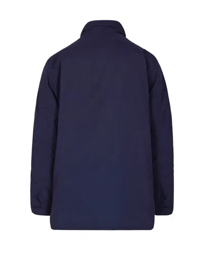 K-way Warm Ottoman Jacket With Windproof Features In Blue
