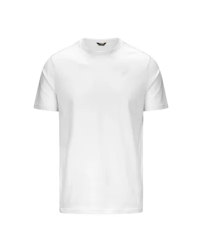 K-way Adam Stretch Jersey T-shirt White In 001white