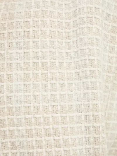 Hugo Boss Grid-pattern Jacket In Neutral