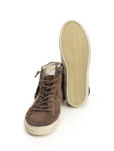 Golden Goose Francy With Fringes Suede Upper Toe Tongue And Fringes Glitter Star Sneakers Multicolor
