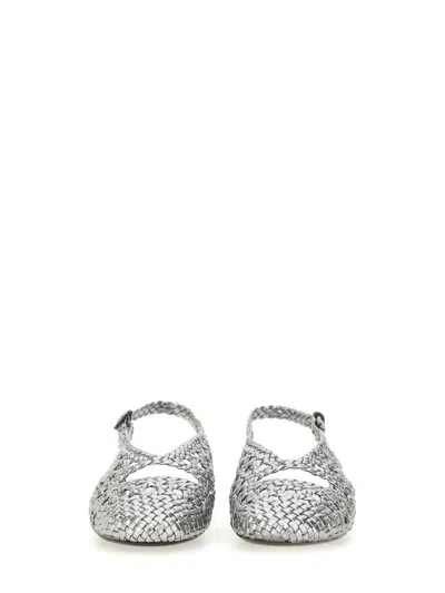 Hereu Slingback Sandal Empuria Metallic In Silver