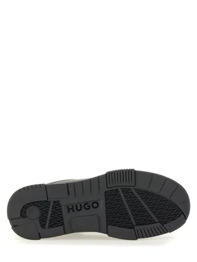 Hugo Boss Hugo Sneaker With Zigzag Detail In Black