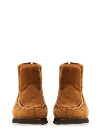 Hereu Boot With Zipper "armenta" In Brown