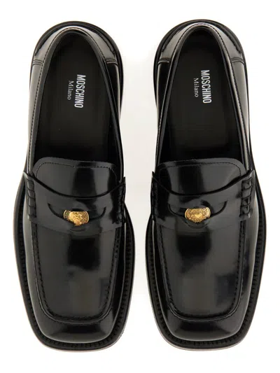 Moschino Couture Moccasin Berlin In Black