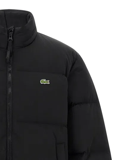 Lacoste Water-repellent Down Jacket With Packable Hood Clothing In Black