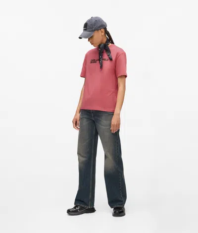 Kl Jeans Logo T-shirt In Red