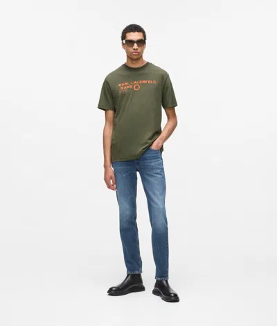 Kl Jeans Eclipse Logo T-shirt In Green
