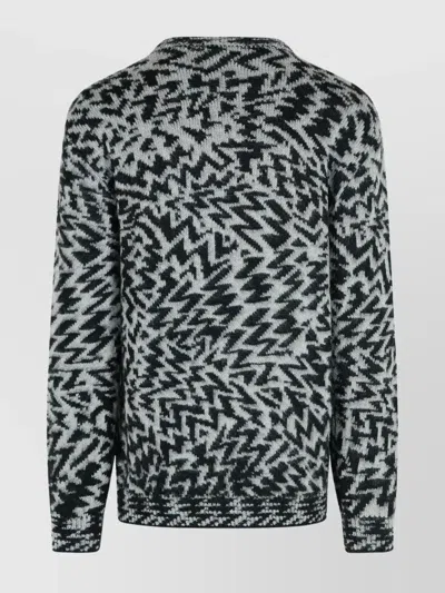 Laneus Wool Blend Sweater In Black