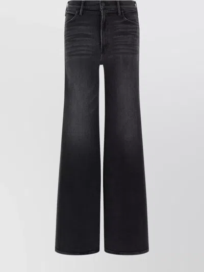 Mother Lil Hustler Roller Sneak Jeans In Not Today Satan