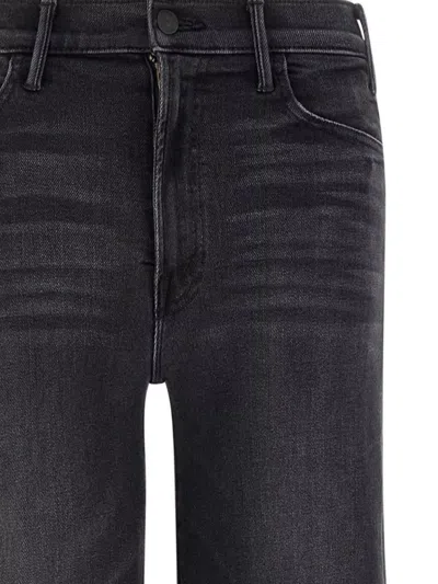 Mother Lil Hustler Roller Sneak Jeans In Not Today Satan